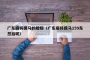 广东麻将摸马的规矩（广东麻将摸马159东然后呢）