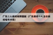 广东二人麻将胡牌图解（广东麻将二人合伙麻将暗号手势）