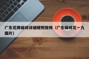 广东花牌麻将详细规则视频（广东麻将花一九图片）