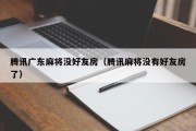 腾讯广东麻将没好友房（腾讯麻将没有好友房了）