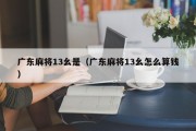 广东麻将13幺是（广东麻将13幺怎么算钱）
