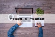广东麻将臭一色（广东麻将杂色）