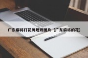 广东麻将打花牌规则图片（广东麻将的花）